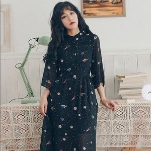 Planets / Outer Space A-Line Dress